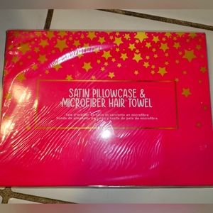 Satin Pillowcase & Hair Towel Gift Set